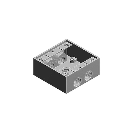 Abb Electrical Box, Outlet, Aluminum LT11-3-FP